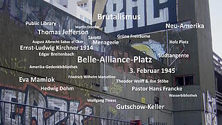 Collage mit verschiedenen Wörter.
