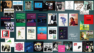 Eine Übersicht verschiedener Veröffentlichungen von Play Loud! Productions.