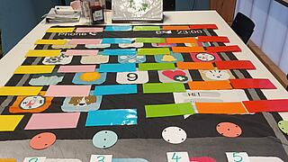 Gesprächs-Spiel, was gemacht wird, wenn die Handys weggeschlossen sind